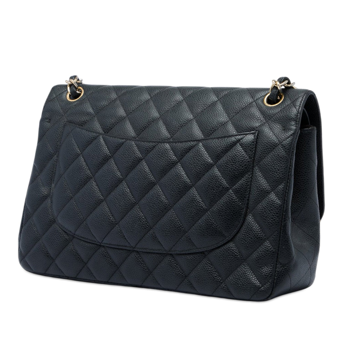 Classic Double Flap Bag Quilted Caviar Jumbo