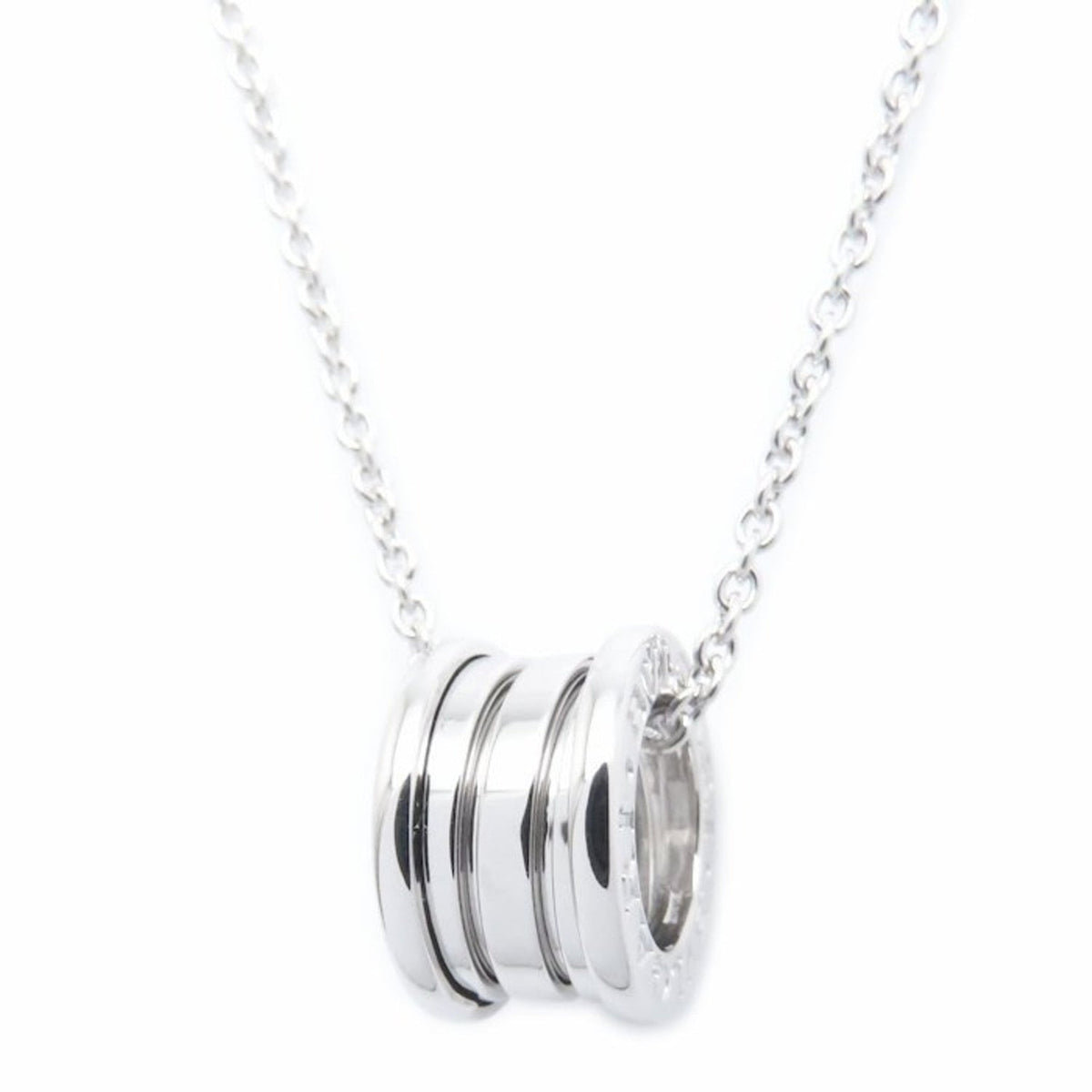 B.Zero1 Pendant Necklace 18K White Gold