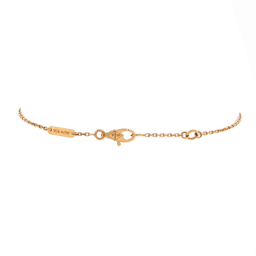 Sweet Alhambra Butterfly Bracelet 18K Yellow Gold and Mother of Pearl
