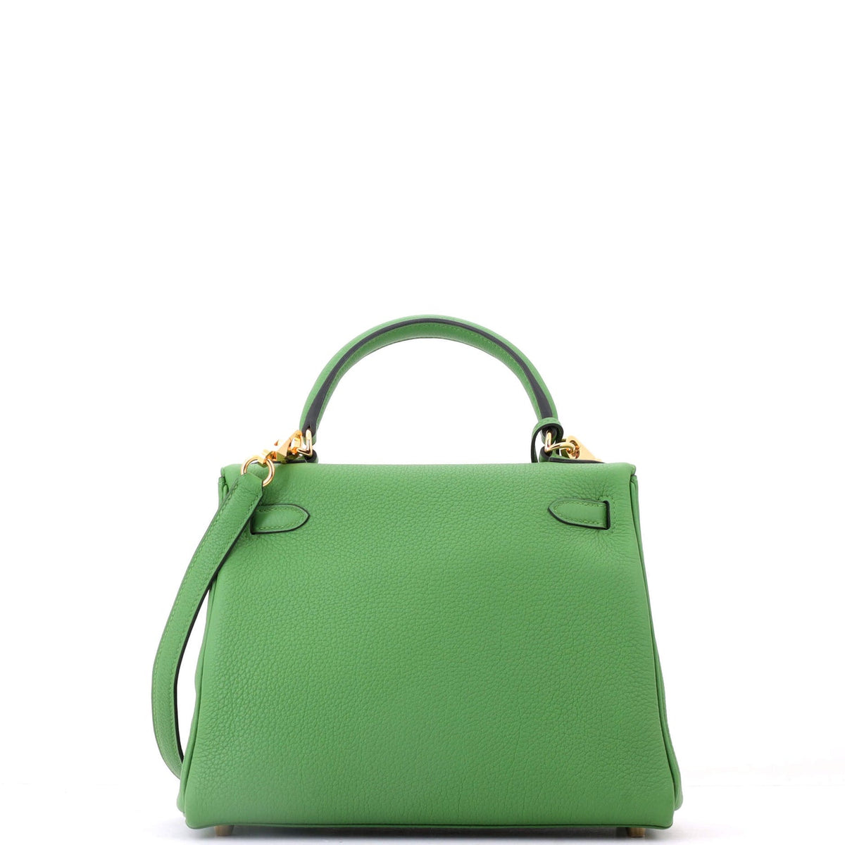 Kelly Handbag Vert Yucca Togo with Gold Hardware 25