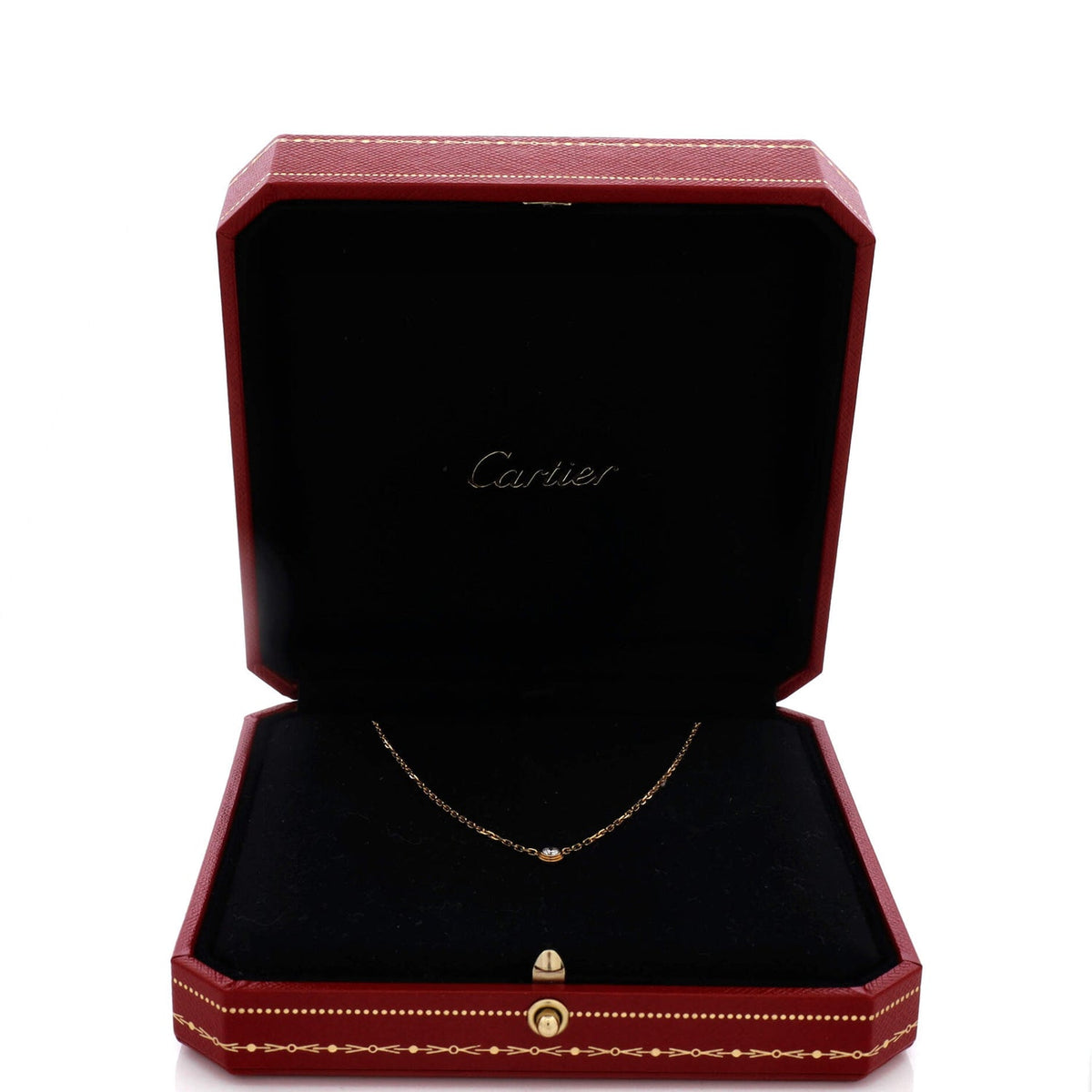 Cartier D'Amour Pendant Necklace 18K Yellow Gold and Diamond Small