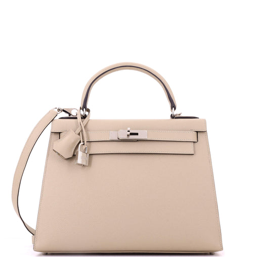 Kelly Handbag Trench Epsom with Palladium Hardware 28