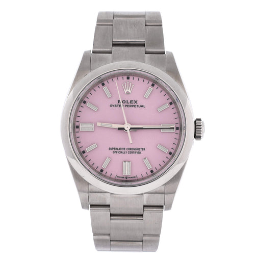 Oyster Perpetual Candy Pink Automatic Watch Stainless Steel 36