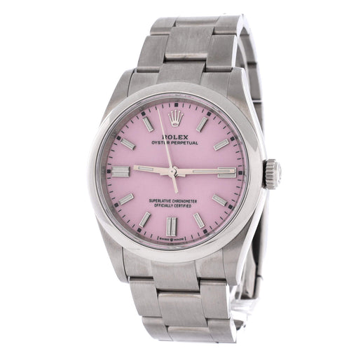Oyster Perpetual Candy Pink Automatic Watch Stainless Steel 36
