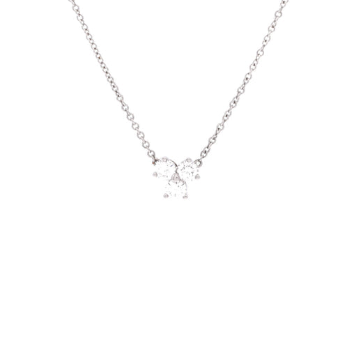 Aria Pendant Necklace Platinum and Diamonds