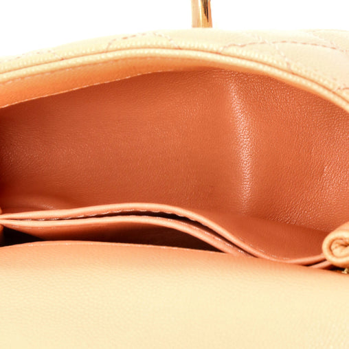 Coco Top Handle Bag Quilted Caviar Extra Mini