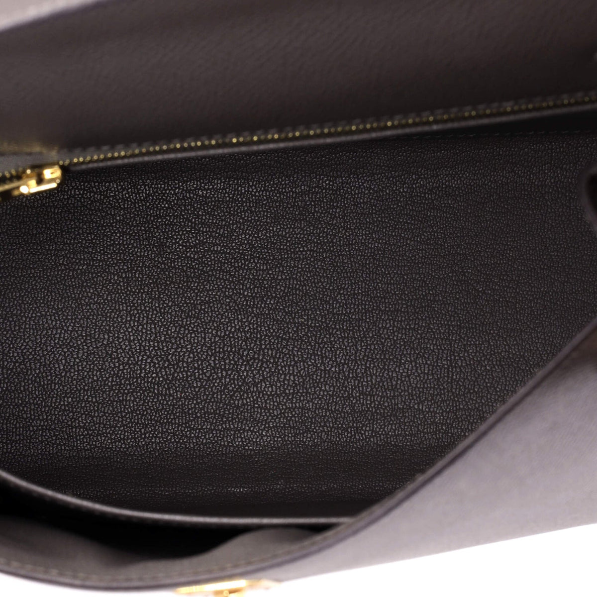 Kelly Handbag Grey Epsom with Gold Hardware 25