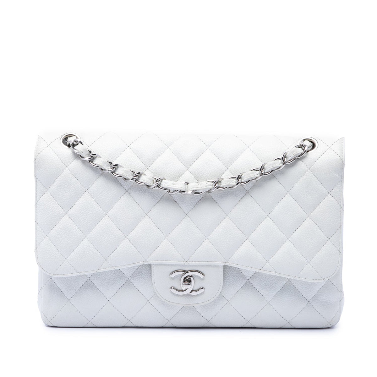 Classic Double Flap Bag Quilted Caviar Jumbo