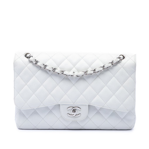 Classic Double Flap Bag Quilted Caviar Jumbo