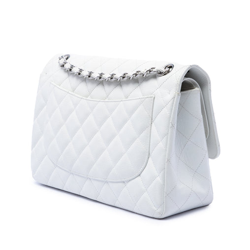 Classic Double Flap Bag Quilted Caviar Jumbo