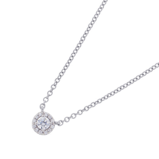 Soleste Pendant Necklace Platinum with Diamond