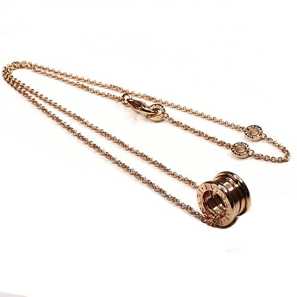 B.Zero1 Pendant Necklace 18K Rose Gold