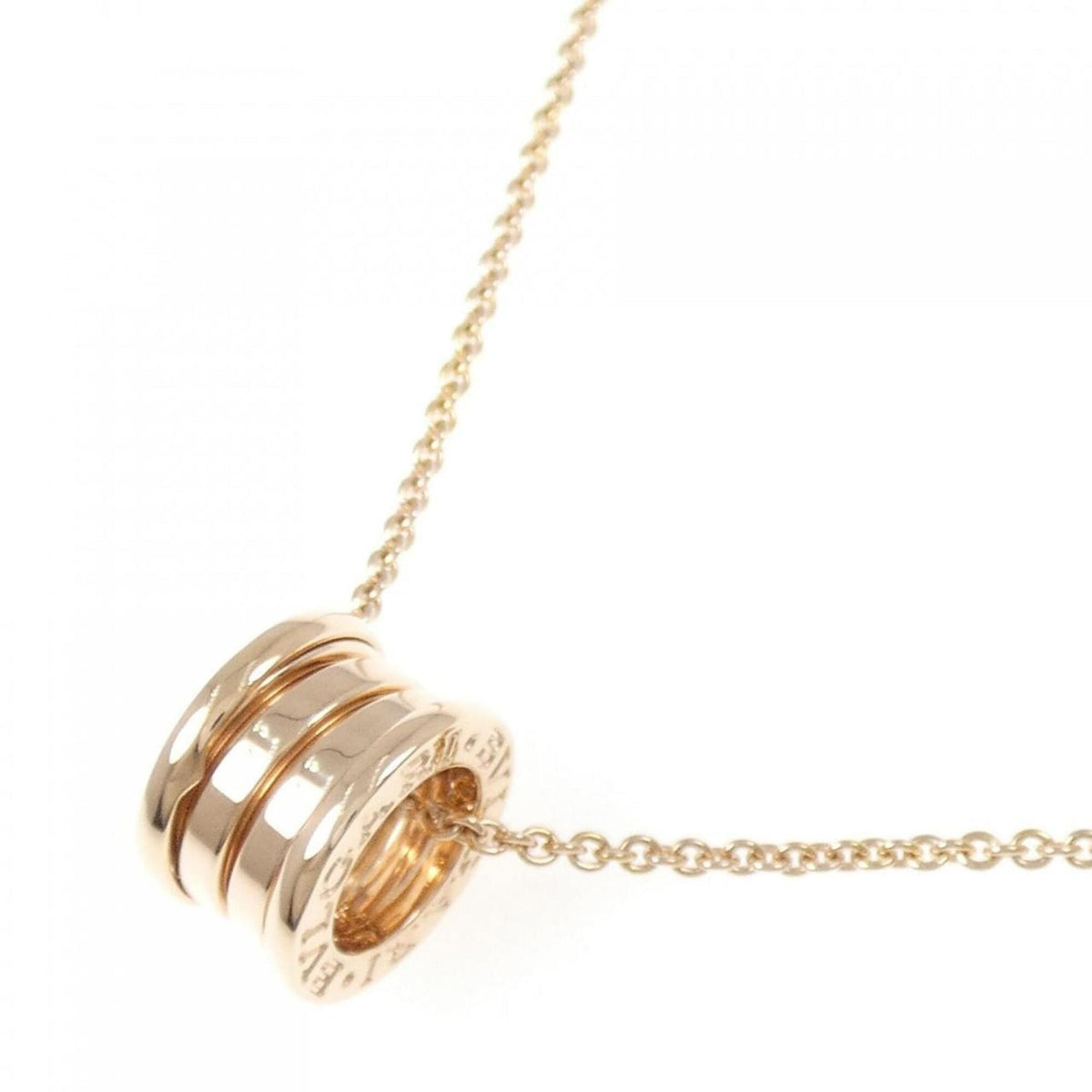 B.Zero1 Pendant Necklace 18K Rose Gold