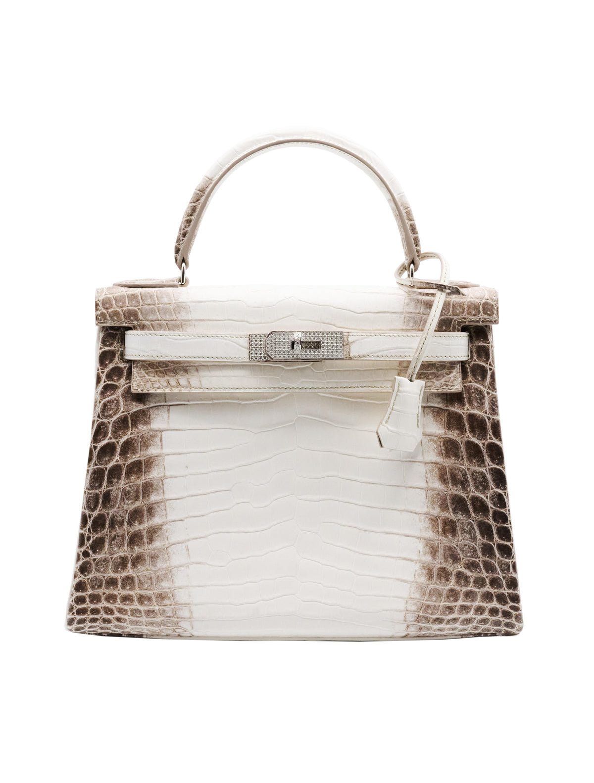 Hermes 2023 Matte Himalaya Niloticus Crocodile Diamond Kelly 28