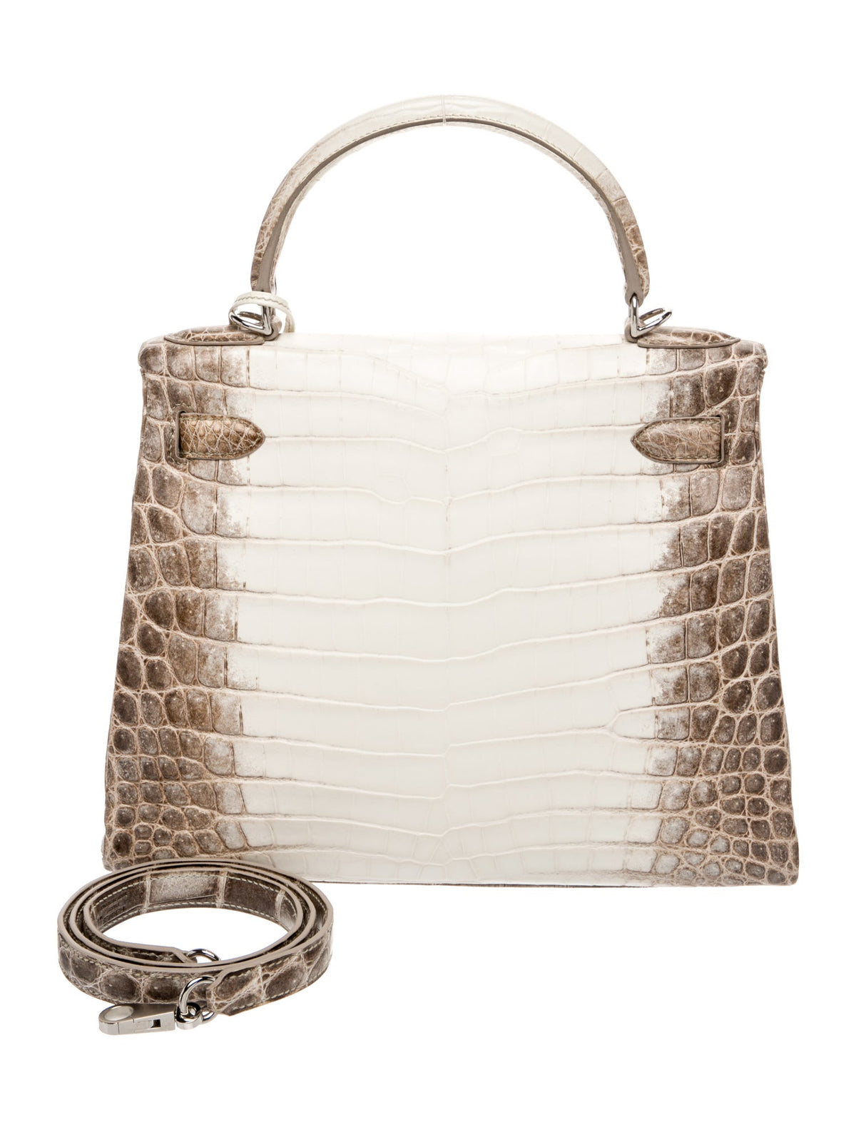 Hermes Matte Himalaya Niloticus Crocodile Kelly II Retourne 28