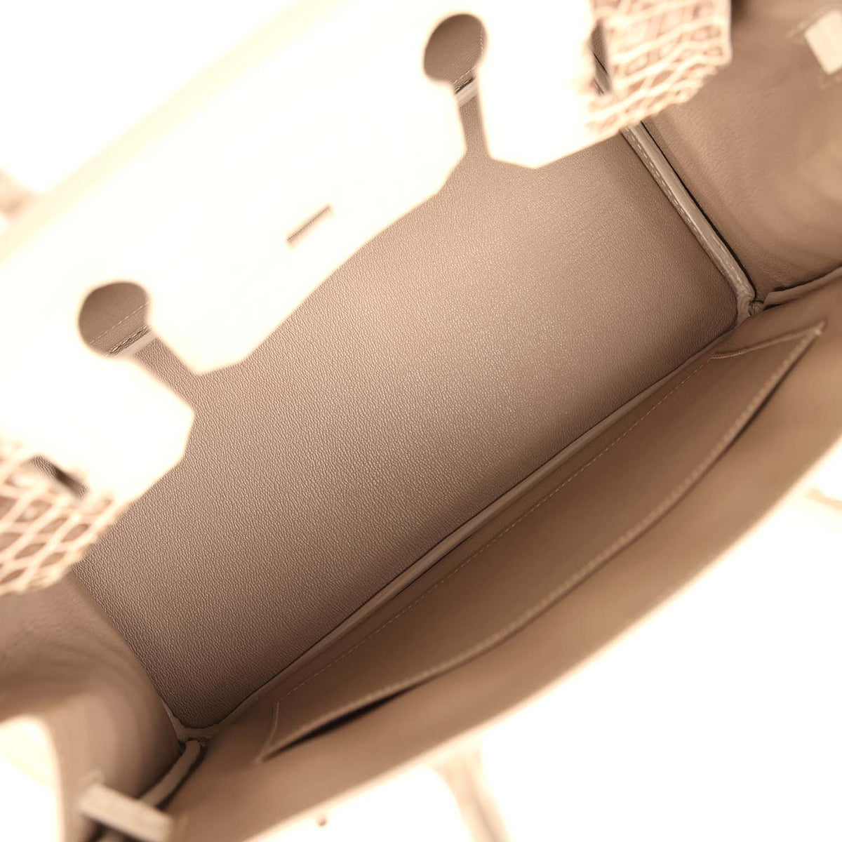 Hermès Birkin 30 Himalaya Niloticus Crocodile Palladium Hardware (Copy)