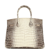 Hermès Birkin 30 Himalaya Niloticus Crocodile Palladium Hardware (Copy)