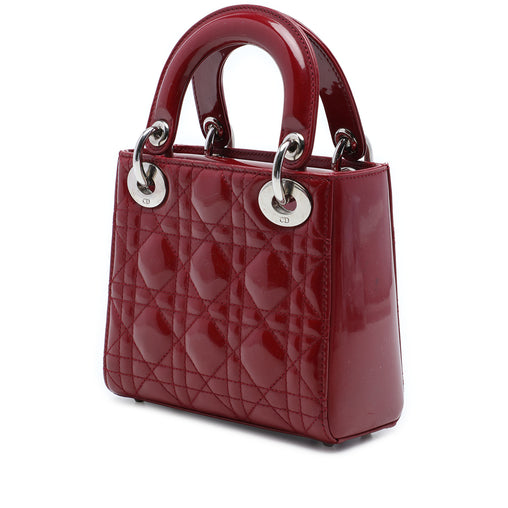 Lady Dior Bag Cannage Quilt Patent Mini