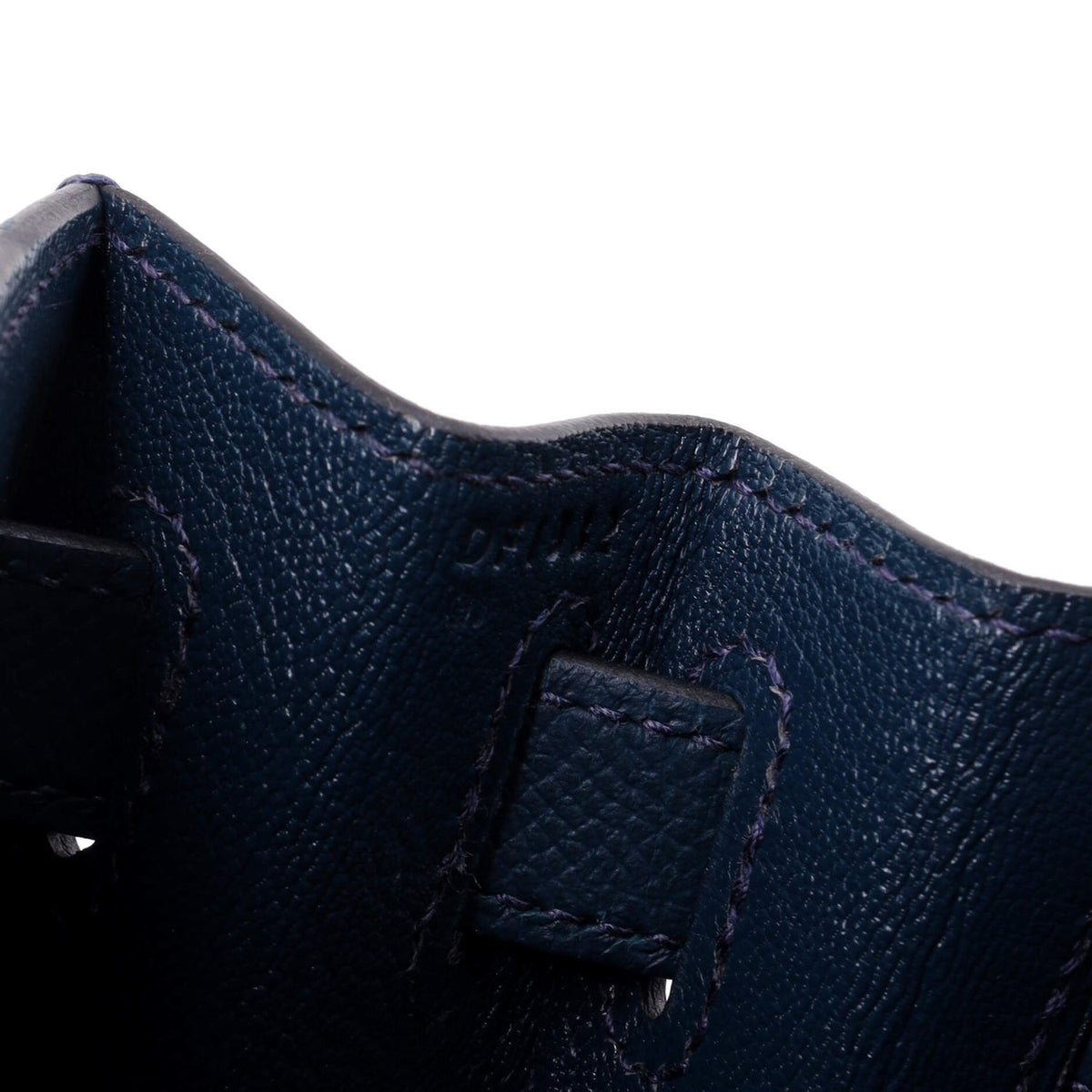 Kelly Handbag Bleu De Prusse Epsom with Gold Hardware 28