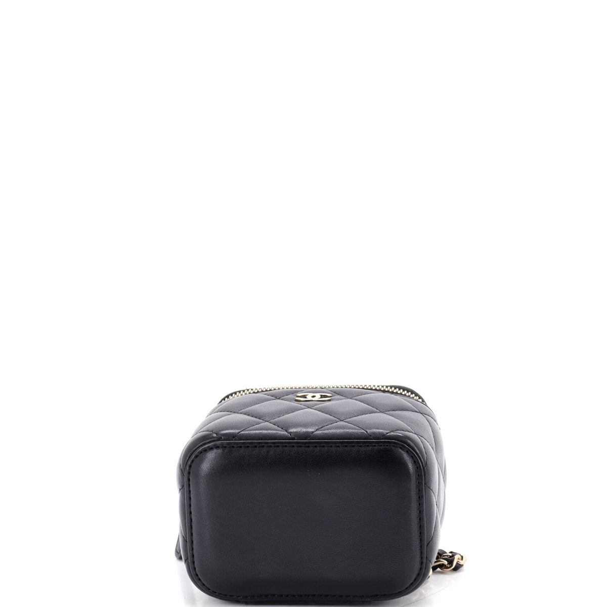 Classic Vanity Case with Chain Quilted Lambskin Mini