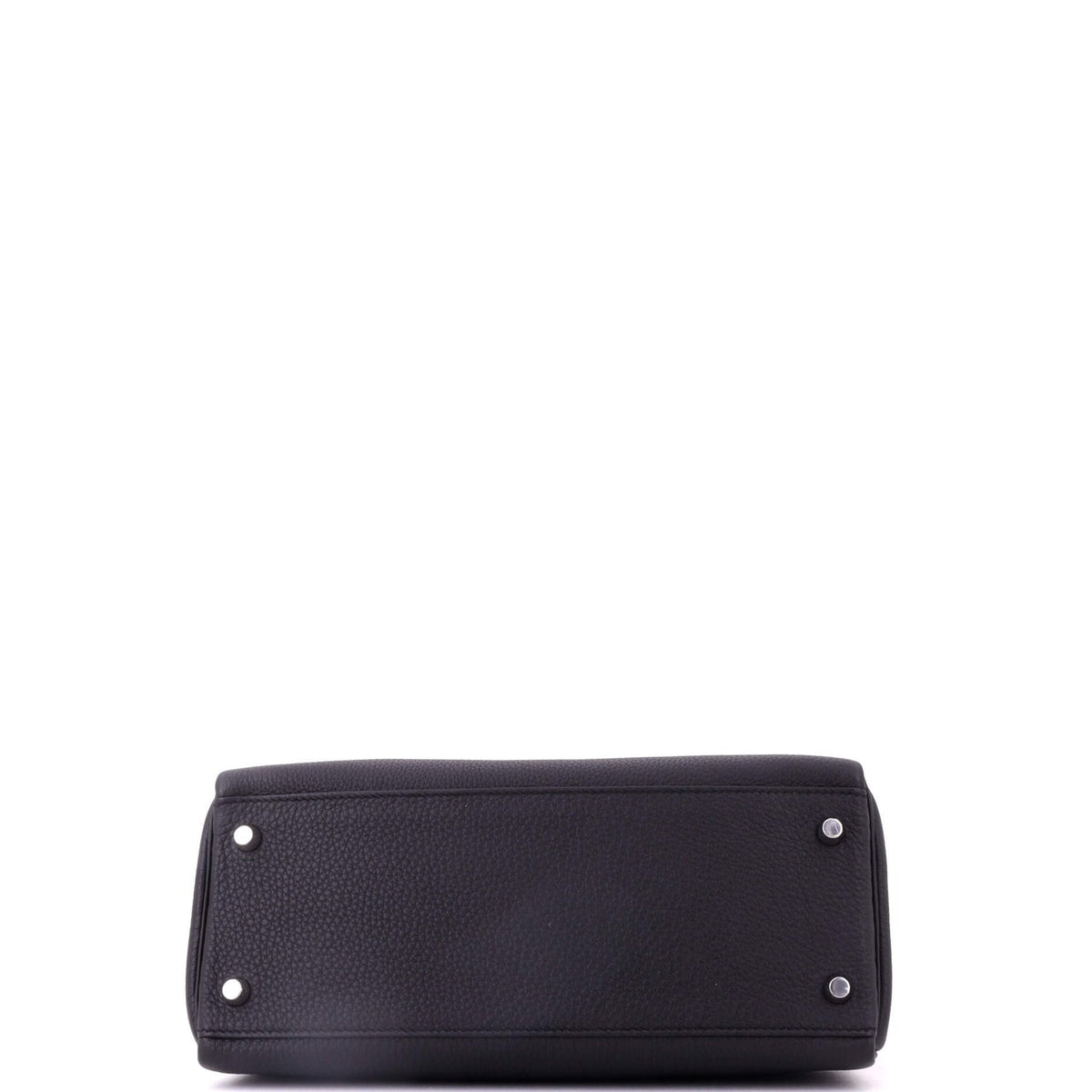 Kelly Handbag Noir Togo with Palladium Hardware 28