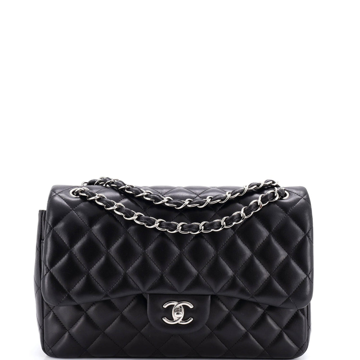 Classic Double Flap Bag Quilted Lambskin Jumbo
