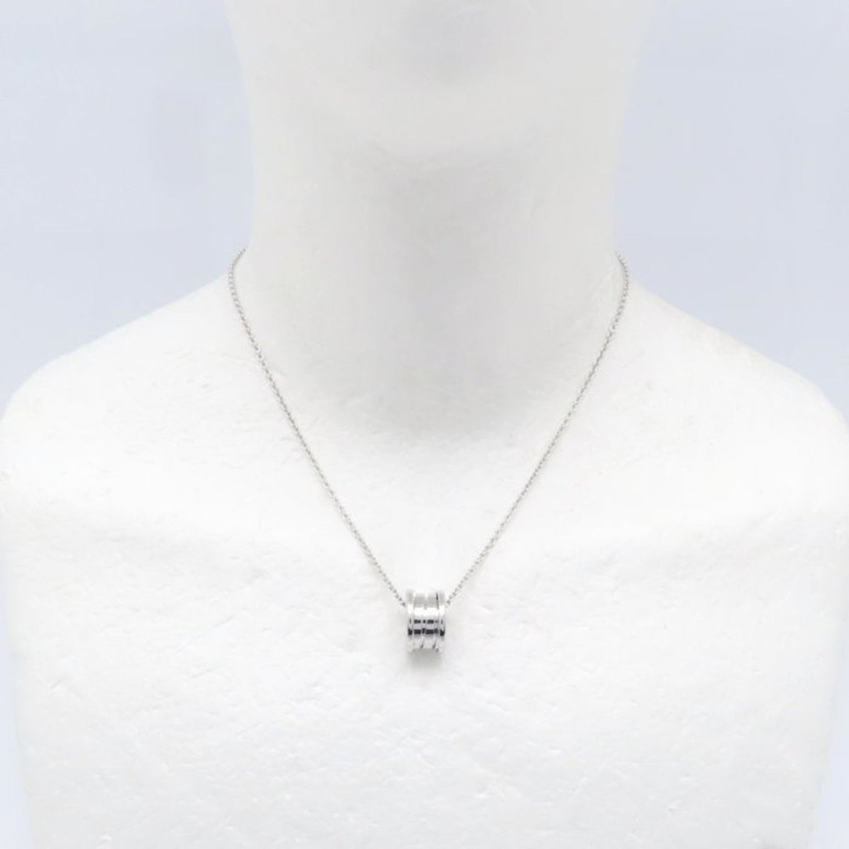 B.Zero1 Pendant Necklace 18K White Gold