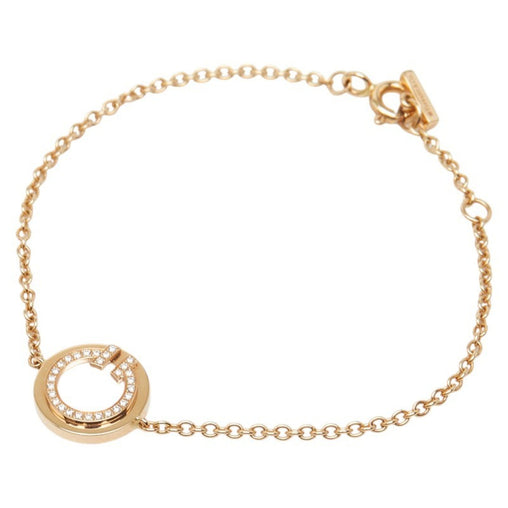 T Bracelet Yellow with Diamond and Mother of Pearl