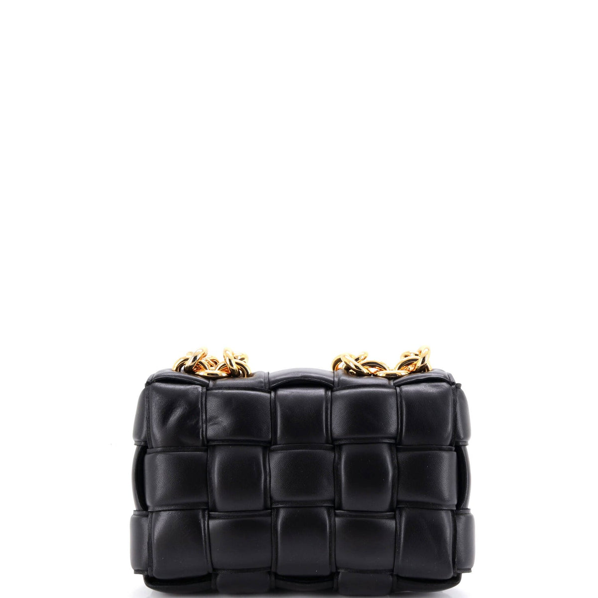 Cassette Chain Crossbody Bag Padded Maxi Intrecciato Leather