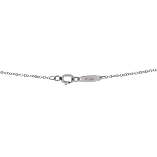 Heart Pendant Necklace Platinum with Diamonds Small