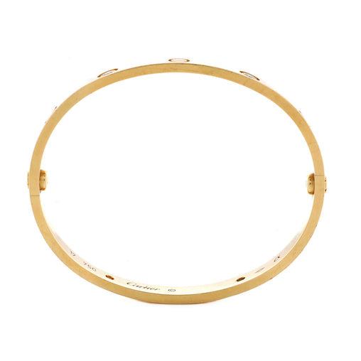 Love 4 Diamond Bracelet 18K Yellow Gold with Diamonds 17