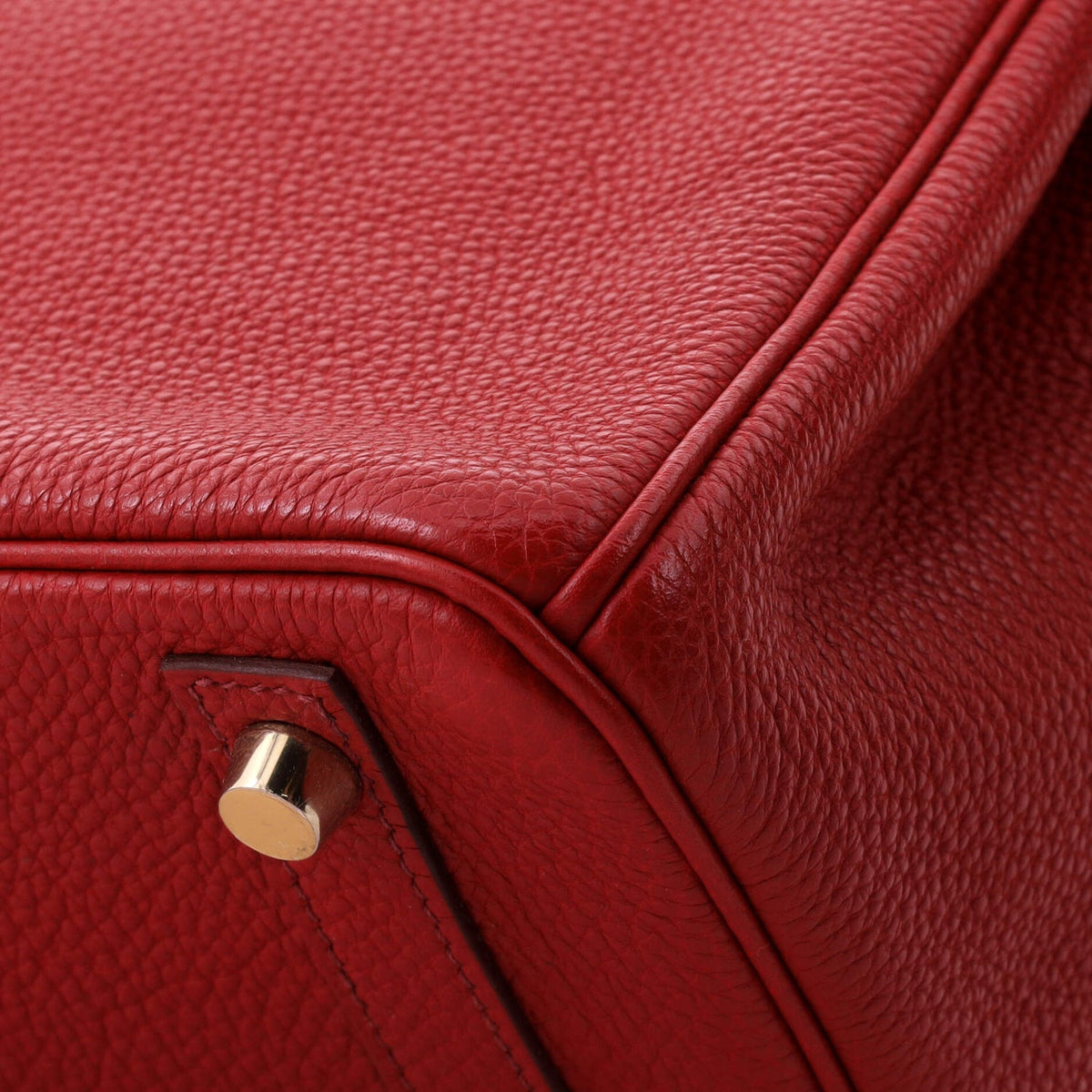 Birkin Handbag Rouge Garance Togo with Gold Hardware 30