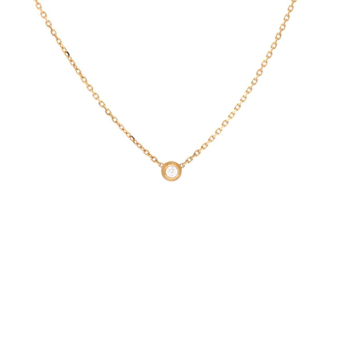 Cartier D'Amour Pendant Necklace 18K Yellow Gold and Diamond XS