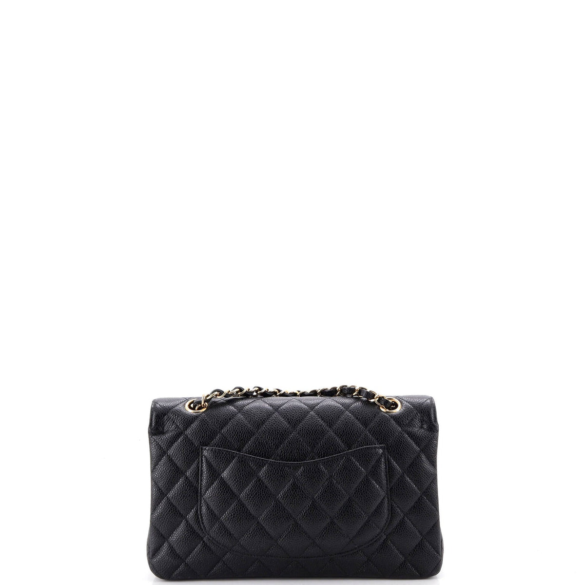 Classic Double Flap Bag Quilted Caviar Medium