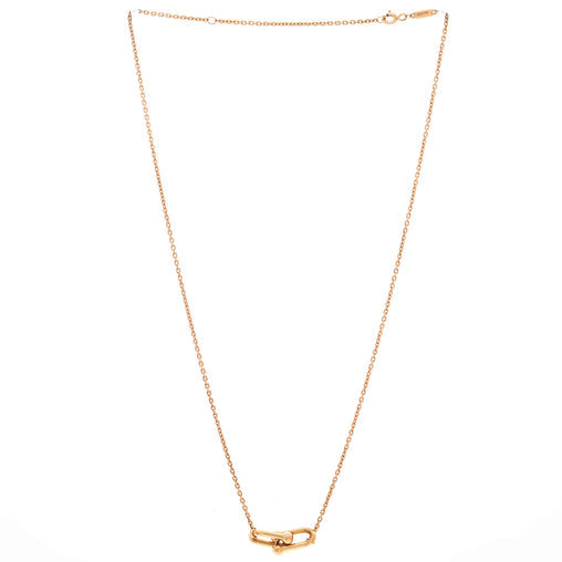 HardWear Double Link Pendant Necklace 18K Rose Gold Small