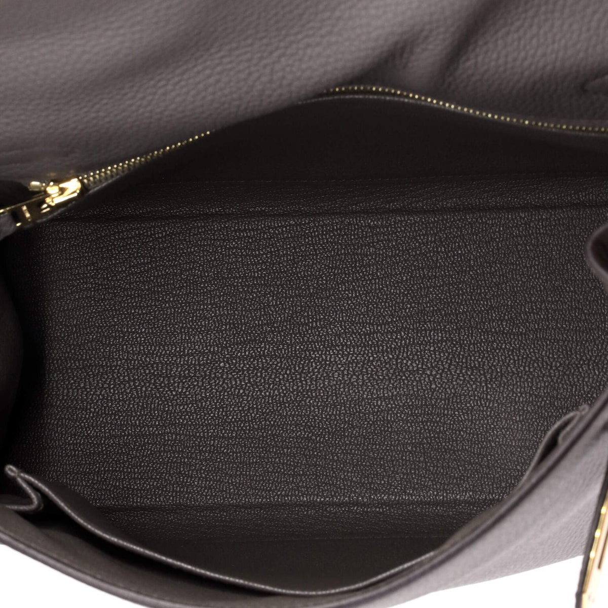 Kelly Handbag Grey Togo with Gold Hardware 25