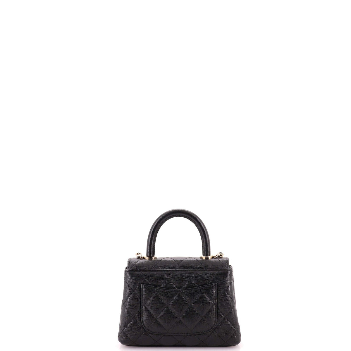Coco Top Handle Bag Quilted Caviar Extra Mini