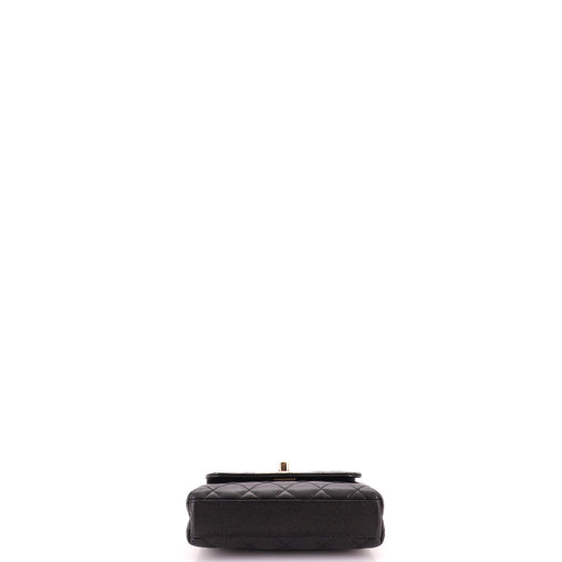 Coco Top Handle Bag Quilted Caviar Extra Mini