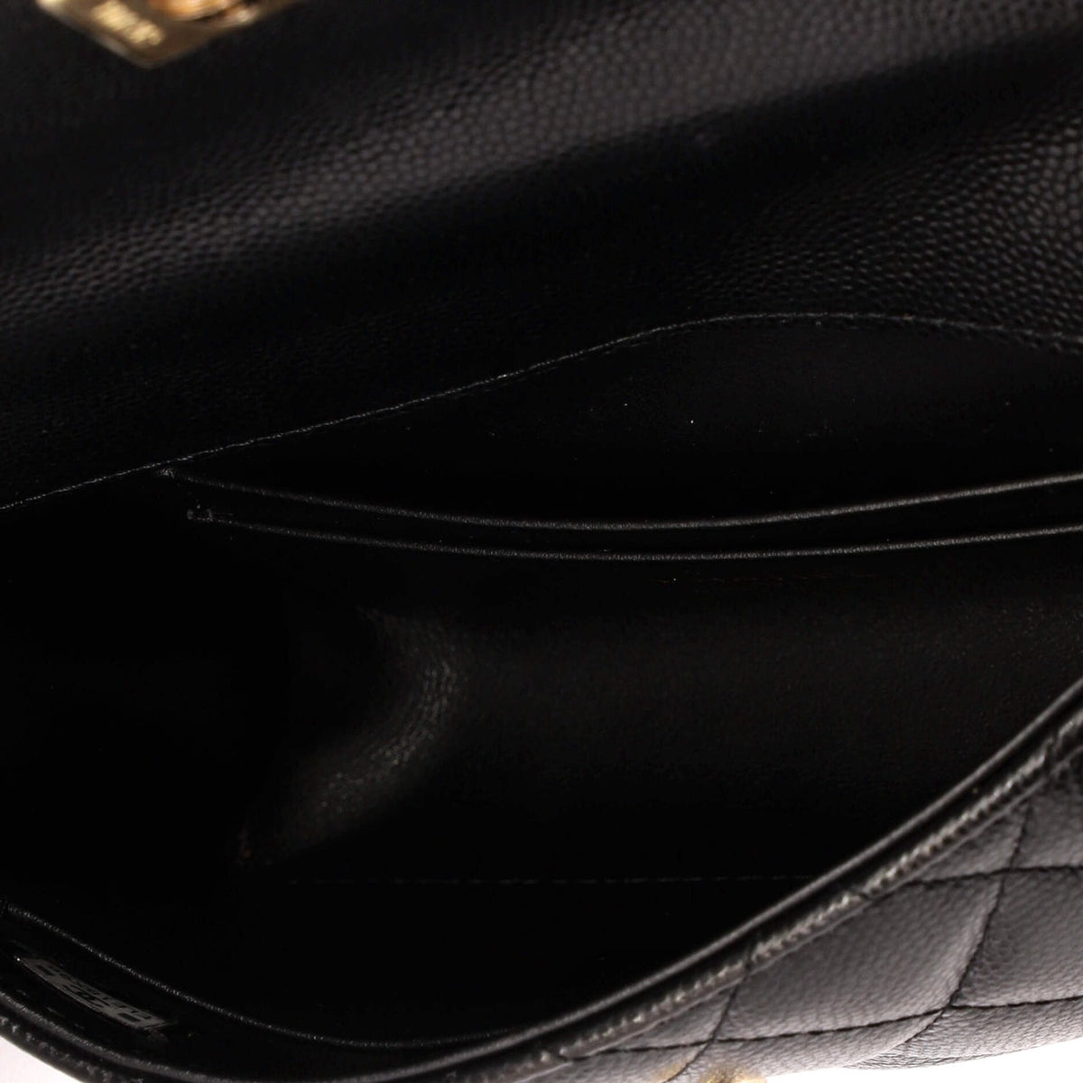 Coco Top Handle Bag Quilted Caviar Extra Mini
