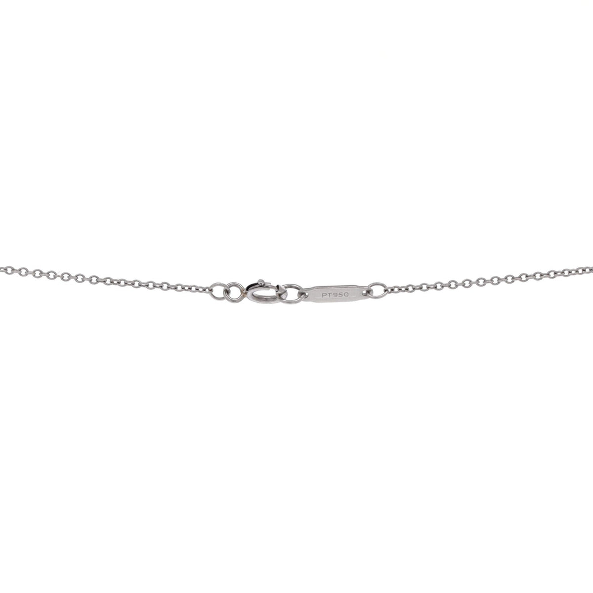 Victoria Double Drop Pendant Necklace Platinum and Diamonds
