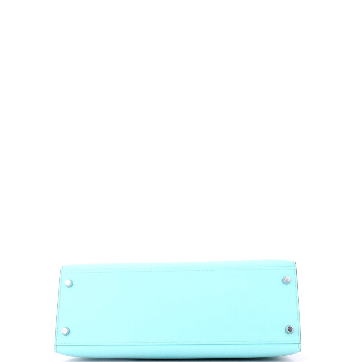 Kelly Handbag Bleu Atoll Epsom with Palladium Hardware 32