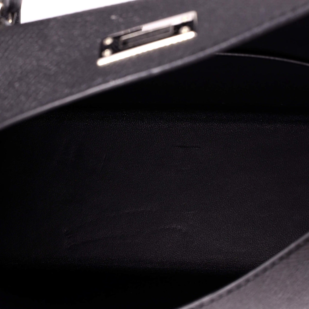 Kelly Mini II Bag Noir Epsom with Palladium Hardware 20
