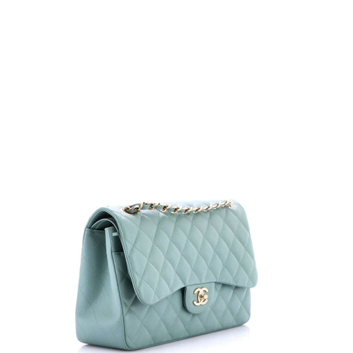 Classic Double Flap Bag Quilted Caviar Jumbo