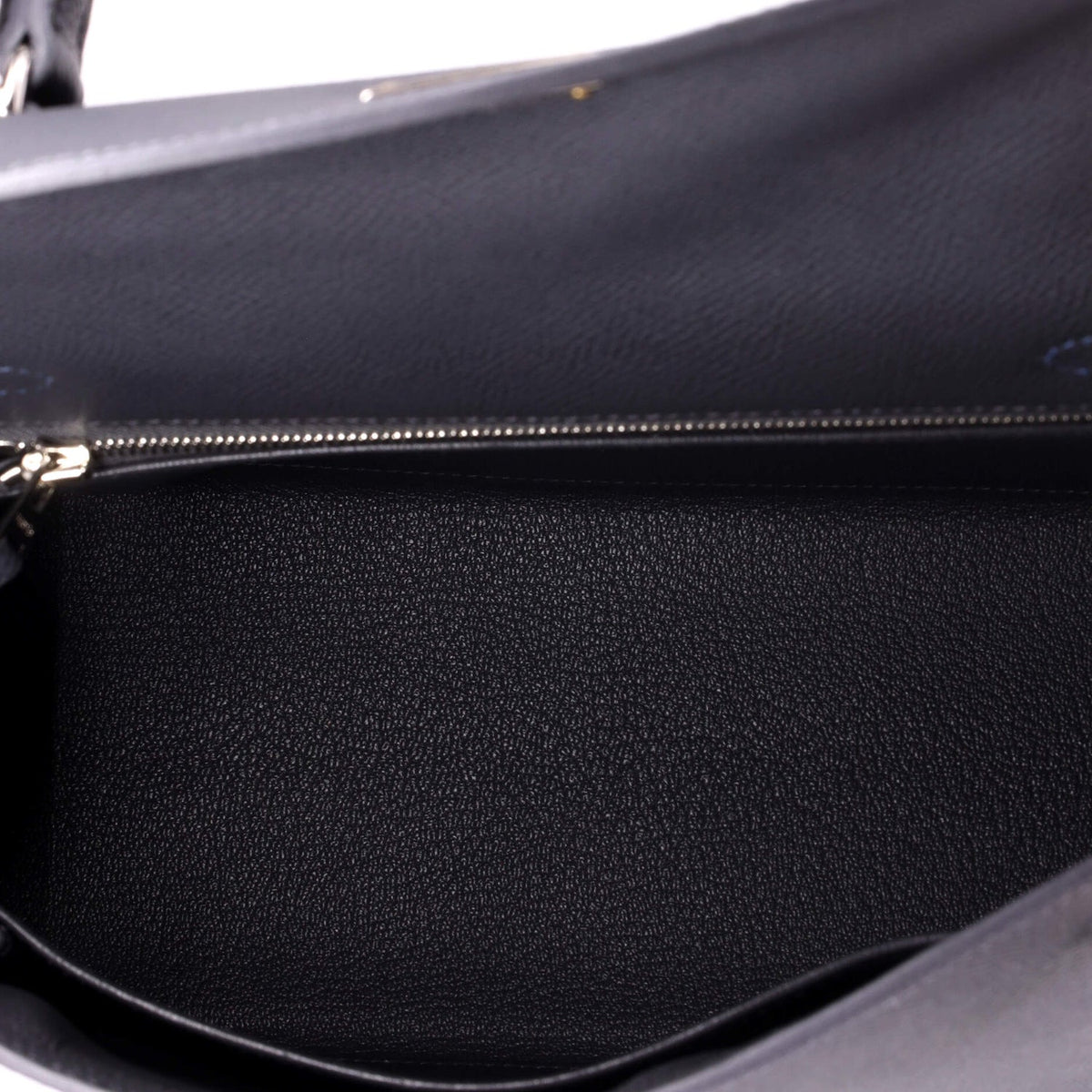 Kelly Handbag Bicolor Epsom with Palladium Hardware 25