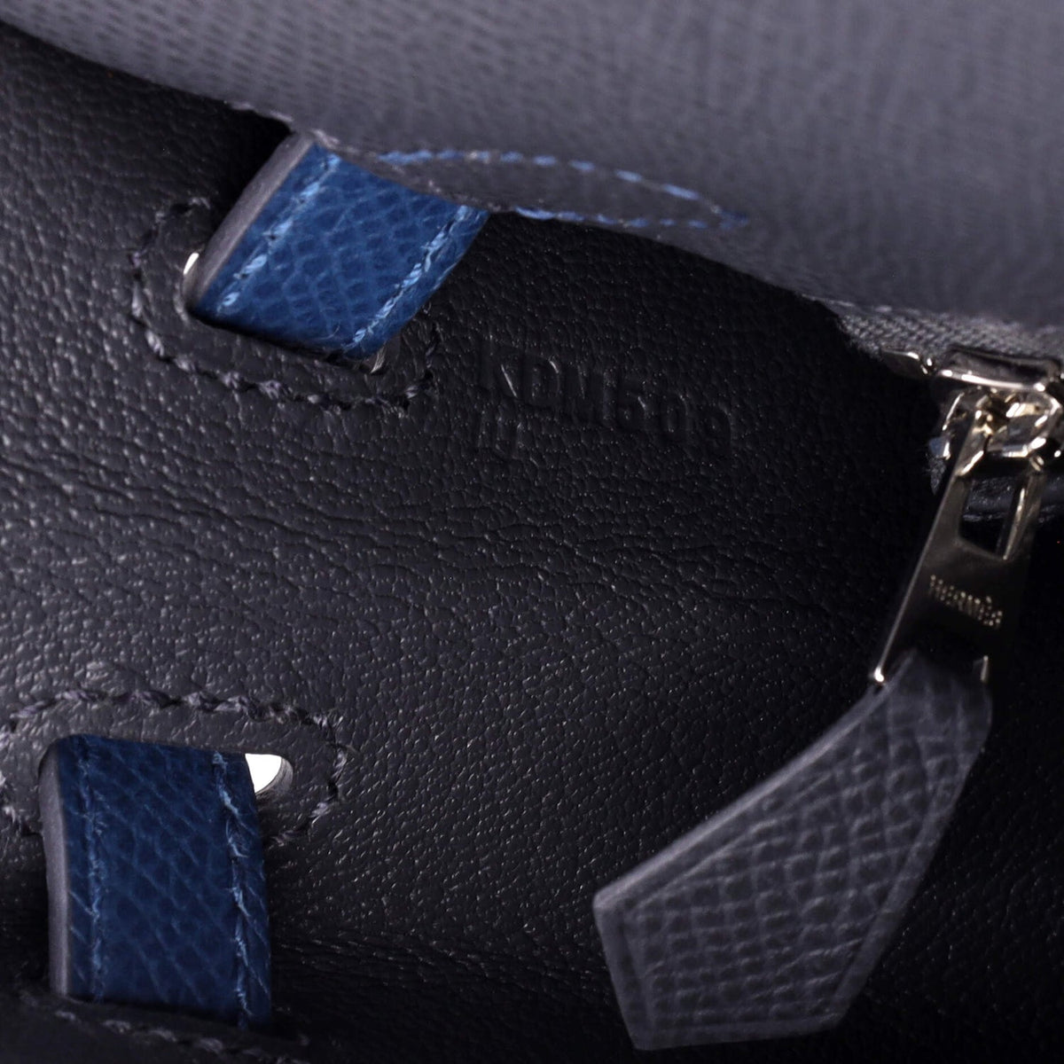 Kelly Handbag Bicolor Epsom with Palladium Hardware 25