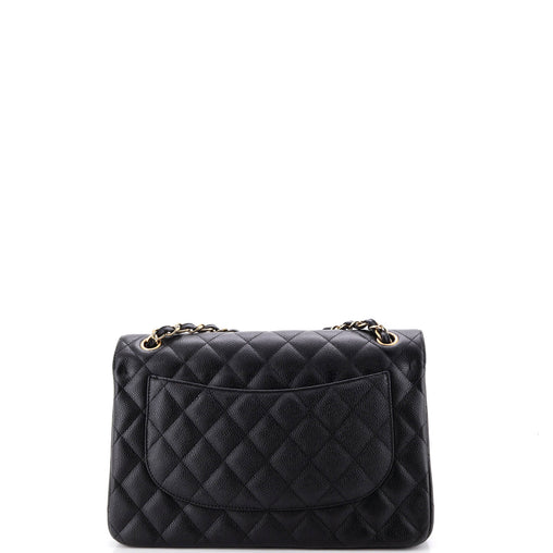 Vintage Classic Double Flap Bag Quilted Caviar Jumbo