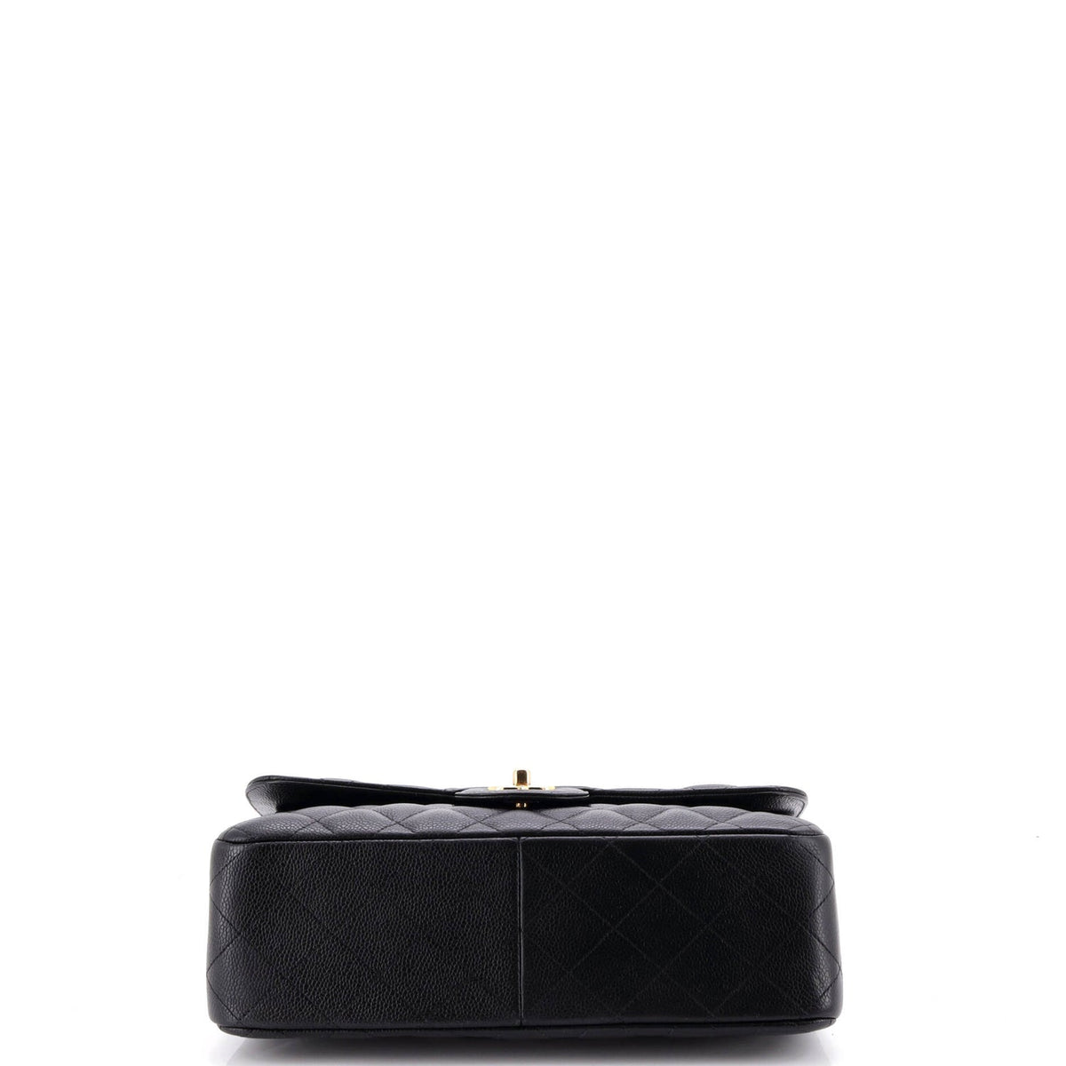 Vintage Classic Double Flap Bag Quilted Caviar Jumbo