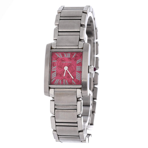 Limited Edition Tank Francaise Quartz Watch Stainless Steel 20