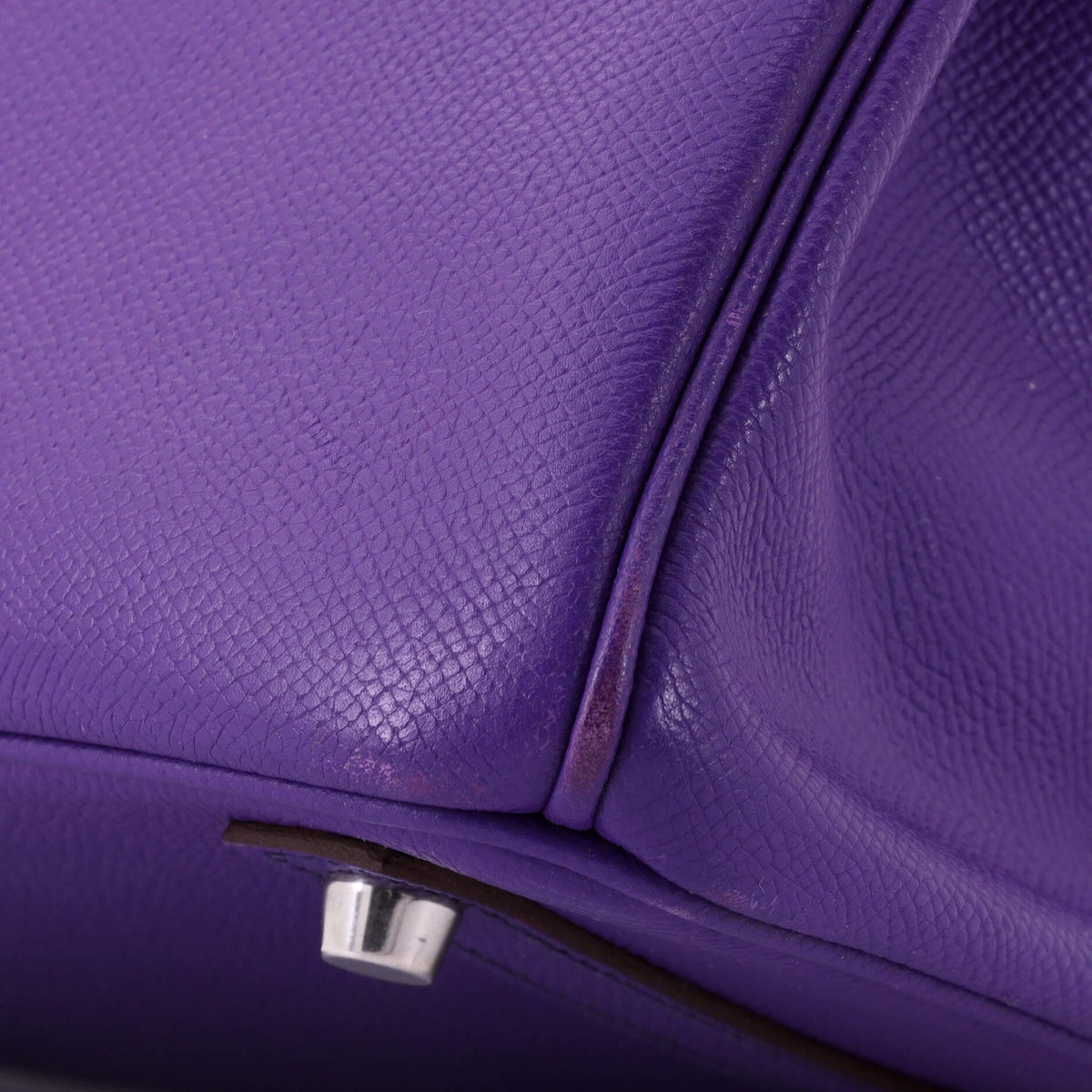 Birkin Handbag Crocus Epsom with Palladium Hardware 30