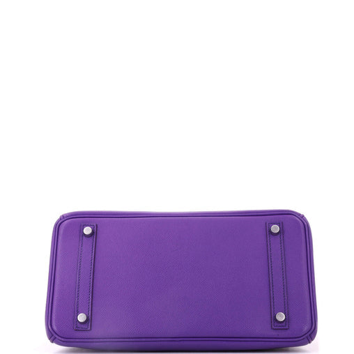 Birkin Handbag Crocus Epsom with Palladium Hardware 30